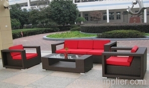 Outdoor rattan furniture sofa group