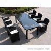 6 pcs rattan dining chairs and one table