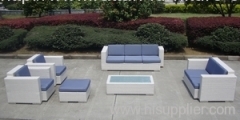 Outdoor wicker sofa set