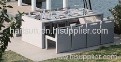 outdoor garden wicker dining sets