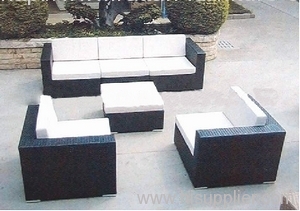 Plastic wicker sofa groups