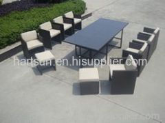 rattan dining group