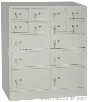 16 doors safe deposit box