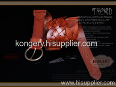 Kongery genuine leather made belts