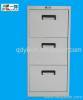 three-drawer steel cabinet