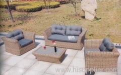 Outdoor round wicker furniture