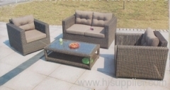 Wicker garden furniture sofa group