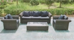Outdoor synthetic wicker sofa