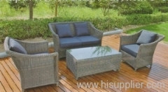 Patio round wicker sofa furniture