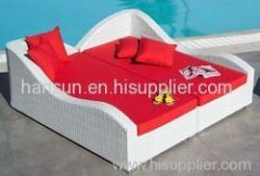 rattan patio chaise lounge