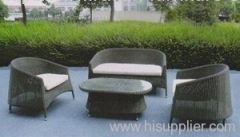 Synthetic wicker furniture