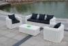 Wicker patio furniture sofa