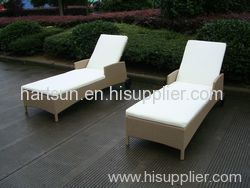 Outdoor PE rattan lounge chair