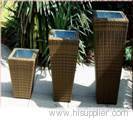 garden rattan flower pot