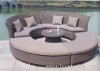Outdoor rattan round sofa set