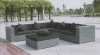 Patio wicker sofa set