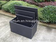 outdoor rattan cushion box