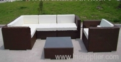 Garden flat rattan sofa set