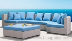 Patio furniture PE rattan sofa set