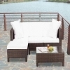 Outdoor PE rattan sofa set