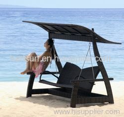 PE rattan swing chair