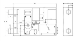 LED Electronic card lock for safety box