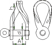 FLAT TWISTED SHACKLE