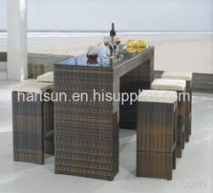 outdoor rattan bar stool