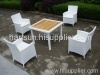 Outdoor furniture wicker dining set