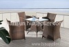 Patio wicker furniture dining set