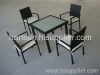 Garden plastic dining set