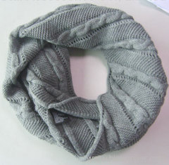 acrylic jacquard knitted snood