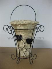 rattan vase