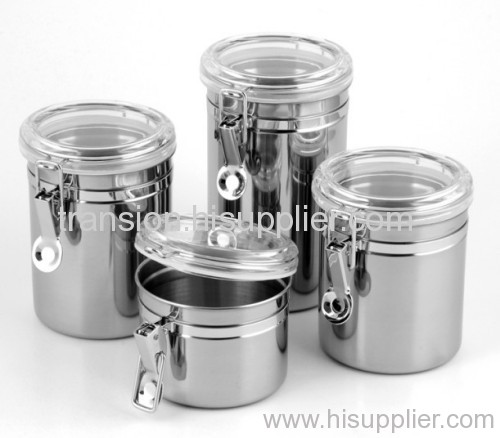 4 inch Stainless Steel Canisters