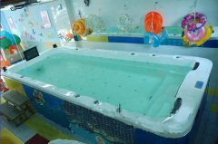 children swim pool