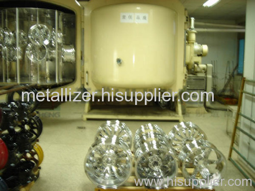 Sputter coater for car hubcap