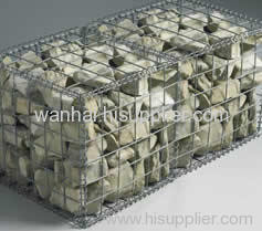 Emergency flood deployment welded gabion mat