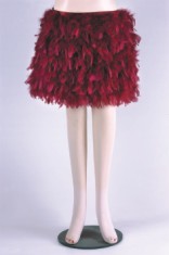 red Feather Skirt