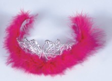 Pink Feather Alloy Crown