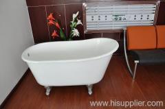 small slipper cast iron bathtub