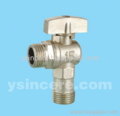 brass angle valve forged body zinc alloy handle