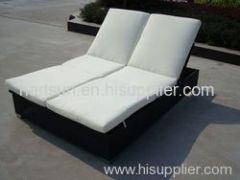 outdoor rattan sun bed