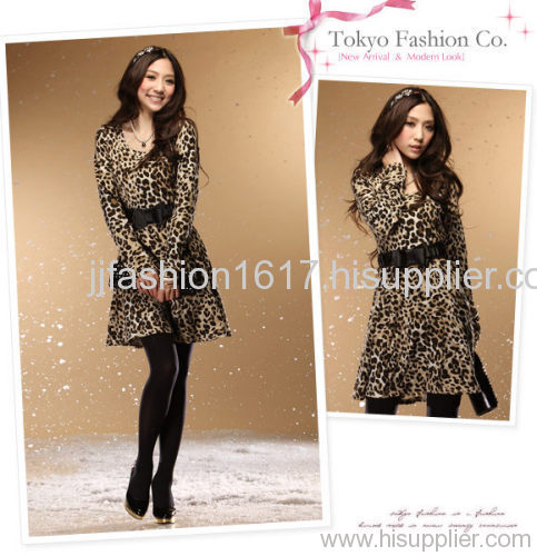 JJfashion Leopard Sexy Dress