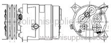 Auto a/c compressor