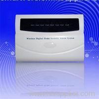 Wireless alarm system with lcd display