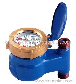 Side-wing vertical dry cold water meter