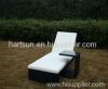 rattan garden single lounger