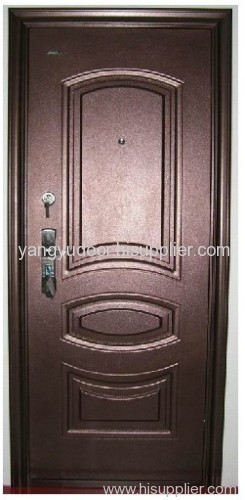 Steel Security Door With Double Colors,metal door