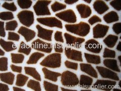 printed plush fabric