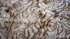 embossed tie die plush fabric